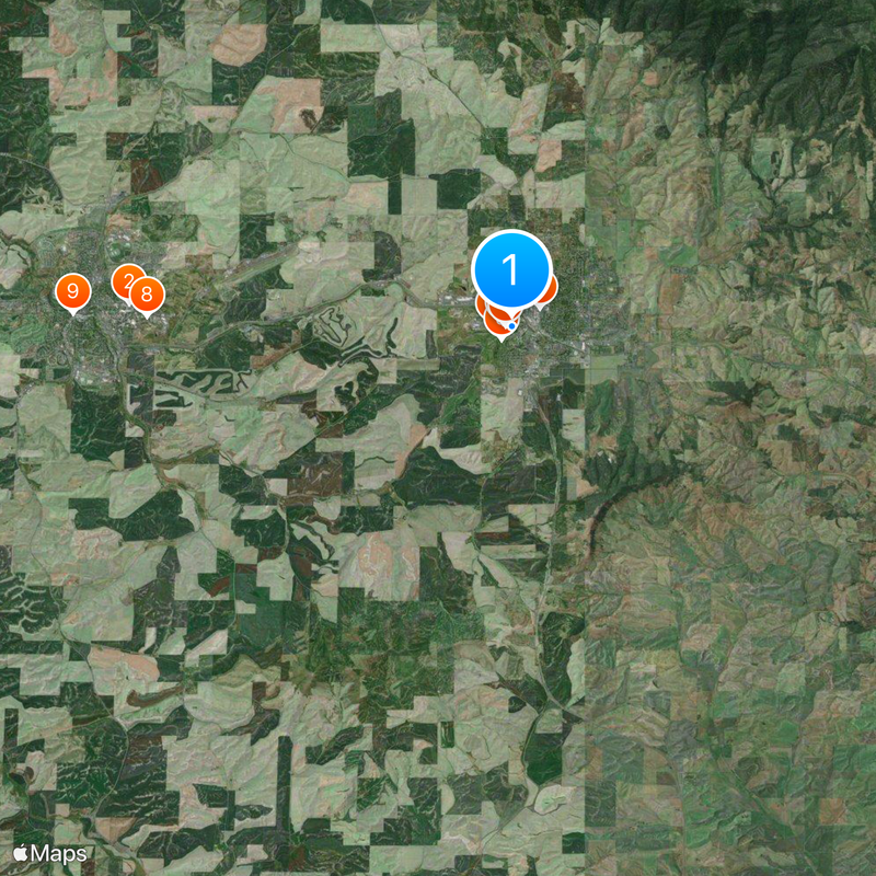 University of Idaho Map