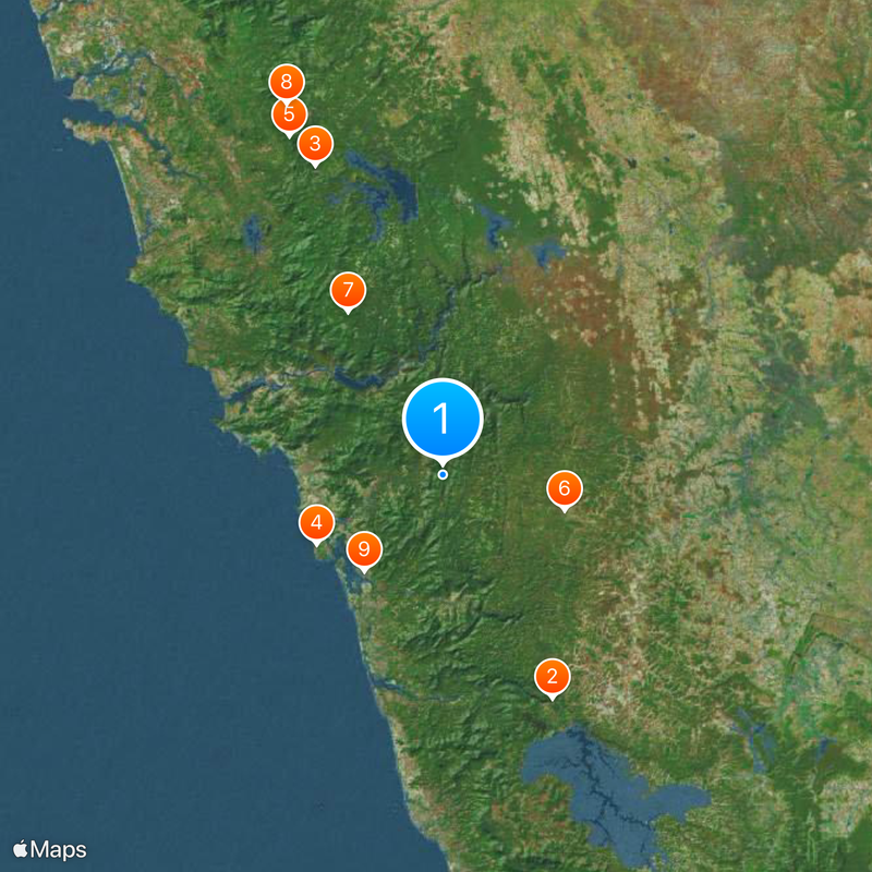 Uttara Kannada District Map