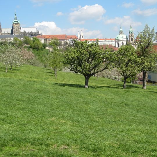 Apple orchard in Seminářská zahrada