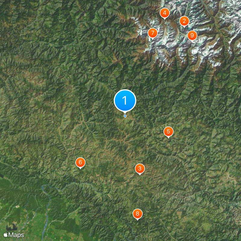 Patal Bhuvaneshwar Carte