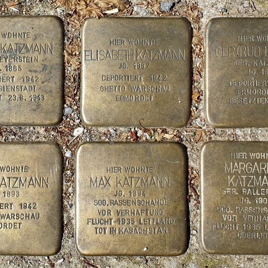 Stolperstein en memoria de Margarethe Katzmann