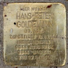 Stolperstein dedicated to Hans-Peter Goldemann