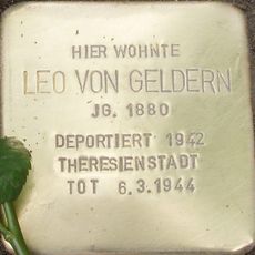 Stolperstein en memoria de Leo von Geldern