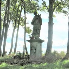 Statue of John of Nepomuk by the road in Lázně Kynžvart