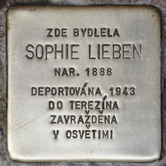 Stolperstein en memoria de Sophie Lieben