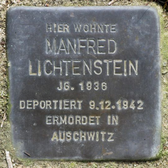 Stolperstein en memoria de Manfred Lichtenstein