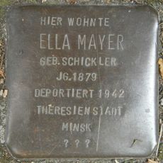 Stolperstein dedicated to Ella Mayer