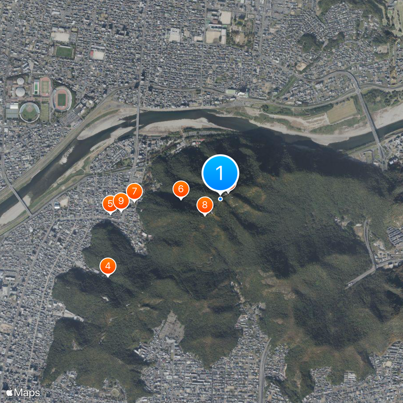 Mount Kinka Map