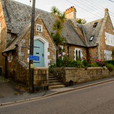 Chy-An-Scol And Old Schoolhouse Including Courtyard Walls At Front  Chy-An-Scol And Old Schoolhouse, Including Courtyard Walls At Front