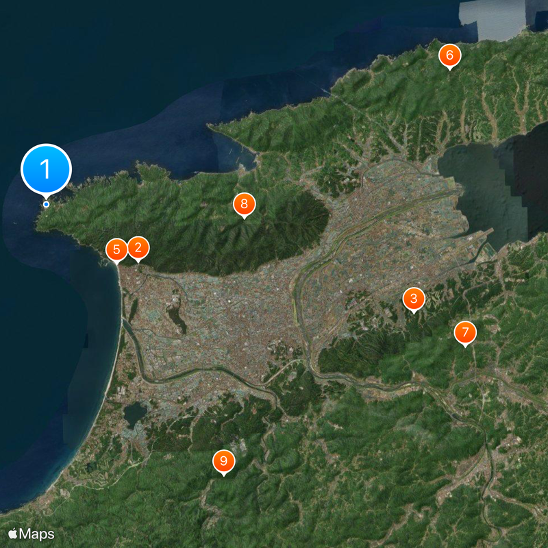 Hinomisaki Shrine Mapa