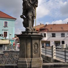 Statues by the bridge of Havlíčkova street in Chrudim