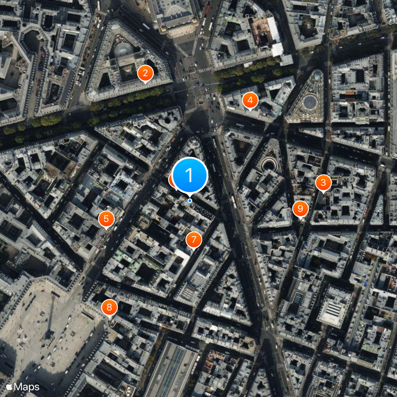 Harry's New York Bar Map