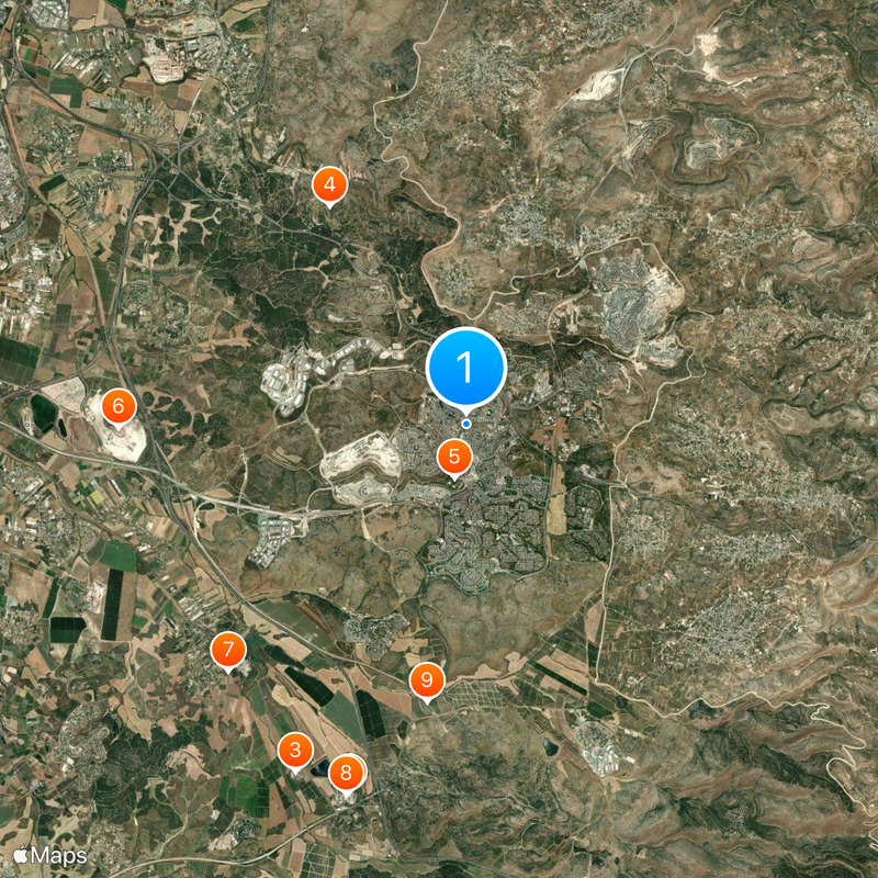 Modi'in-Maccabim-Re'ut Map