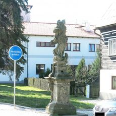 Socha Panny Marie u domu Lidická 239 v Jablonném v Podještědí