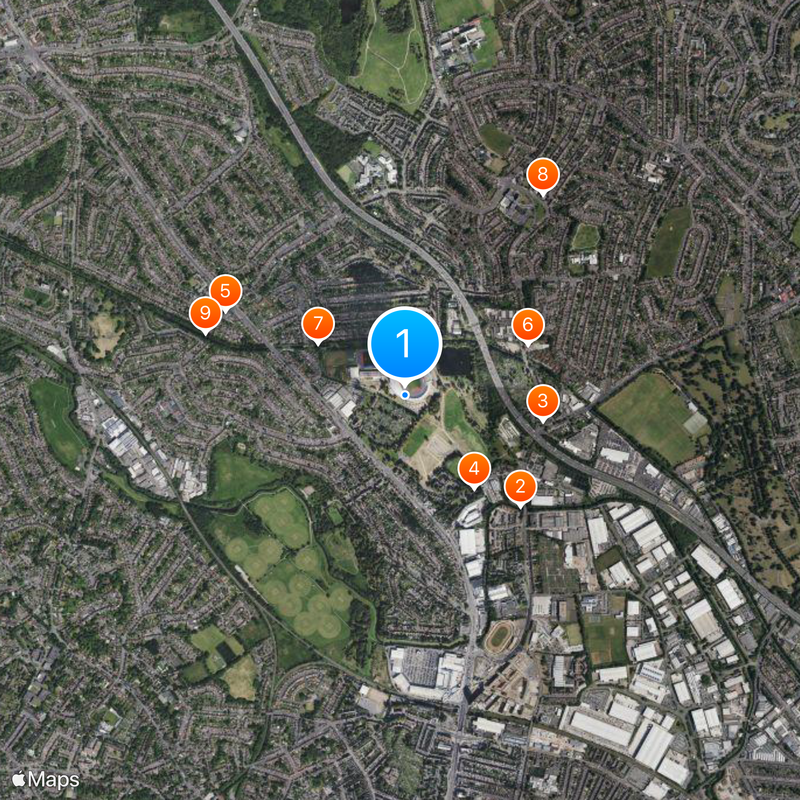 Alexander Stadium Carte