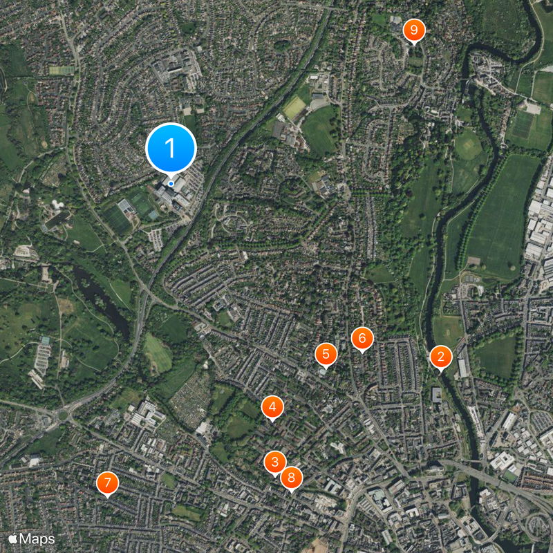 University of Derby Map
