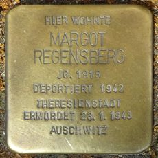 Stolperstein dedicated to Margot Regensberg