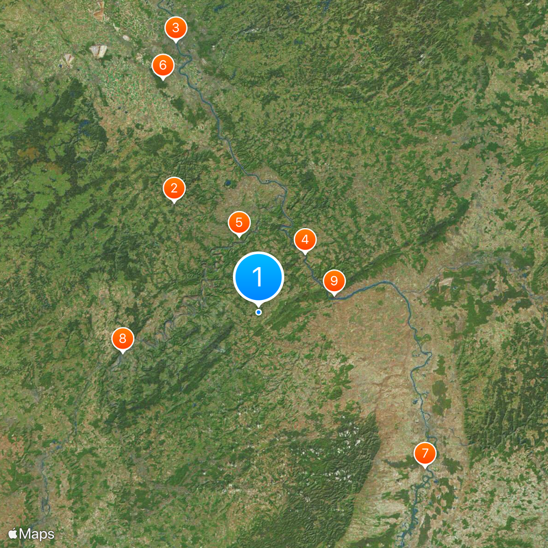 Nadrenia-Palatynat Mapa