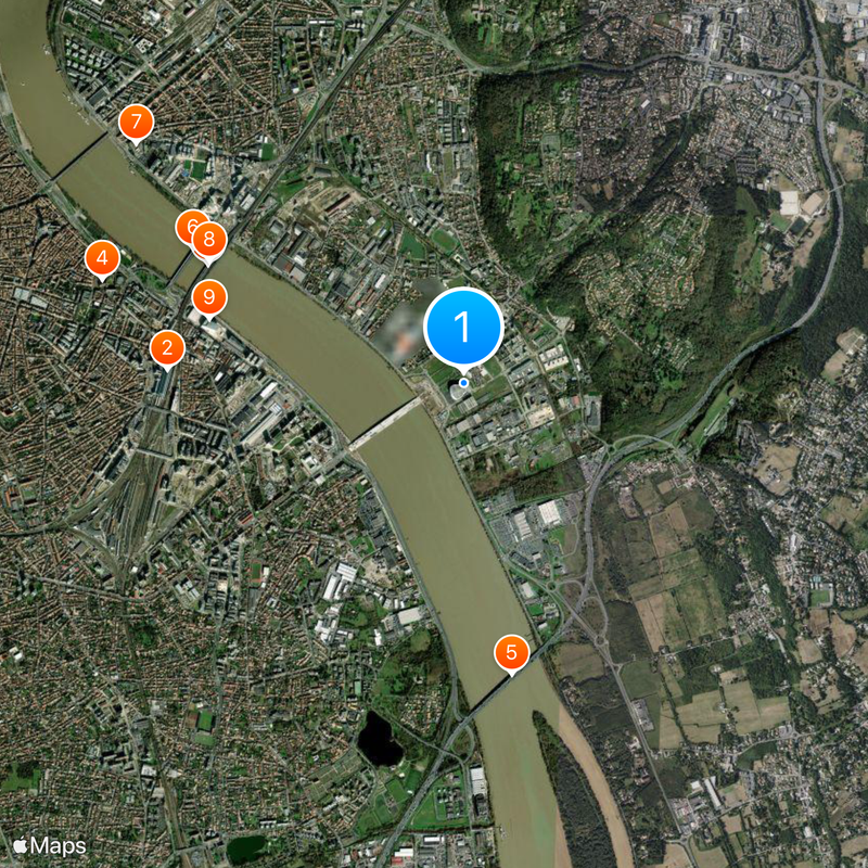 Grand Arena Bordeaux Karte