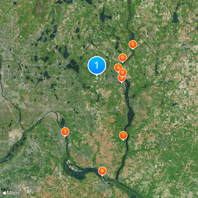 Contea di Washington Mappa