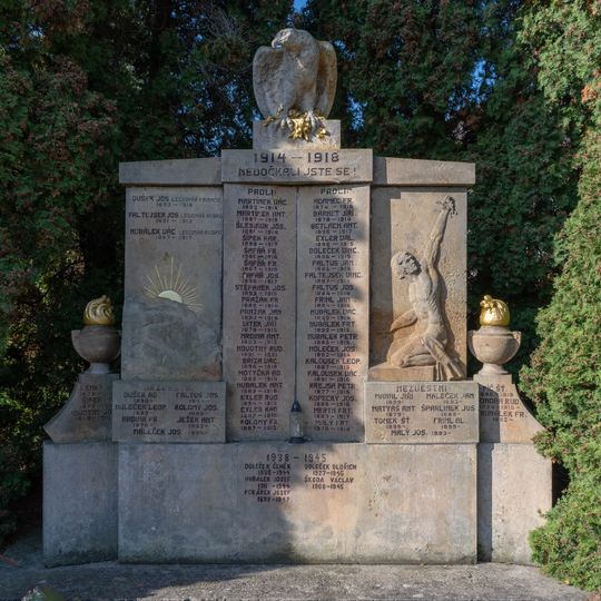 World war I and II memorial in Lukavice