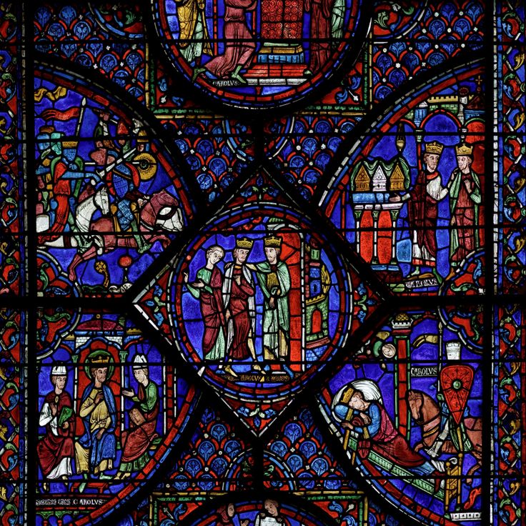 Stained glass windows of the cathedral of Chartres