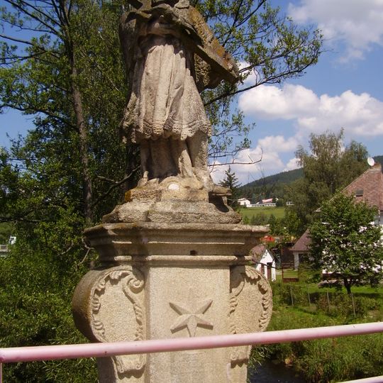 Statues on the bridge in Vyšší Brod