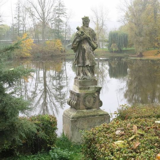 Statue of John of Nepomuk at Kerkovo nábřeží, Libochovice