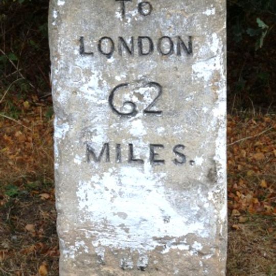 Milestone, About 1 Mile West Of Village