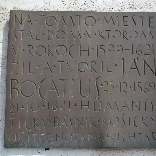 Meštiansky dom, tabuľa pamätná