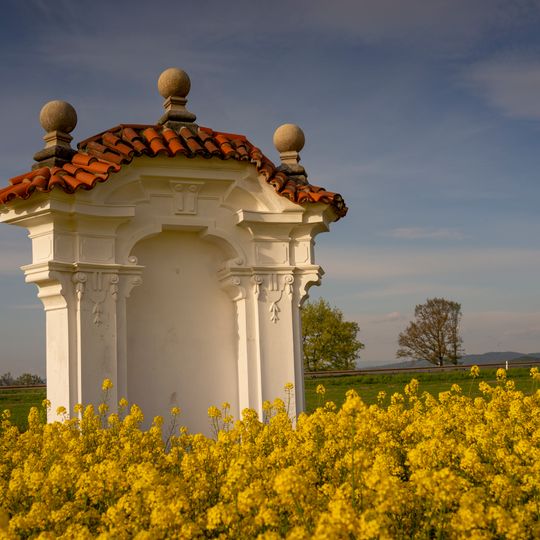 Wayside shrine by the road no. 16 near Sobotka