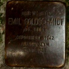 Stolperstein dedicated to Emil Goldschmidt