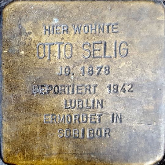 Stolperstein en memoria de Otto Selig
