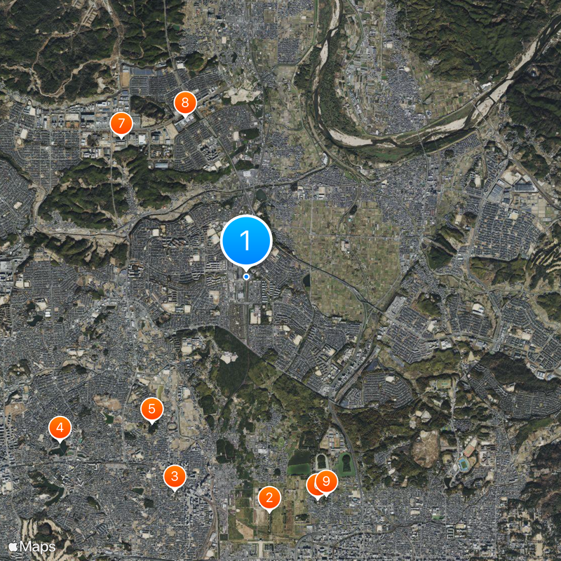 Takanohara Station Map