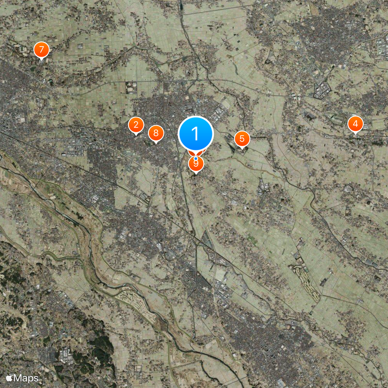 Sakitama Kofun Cluster Map