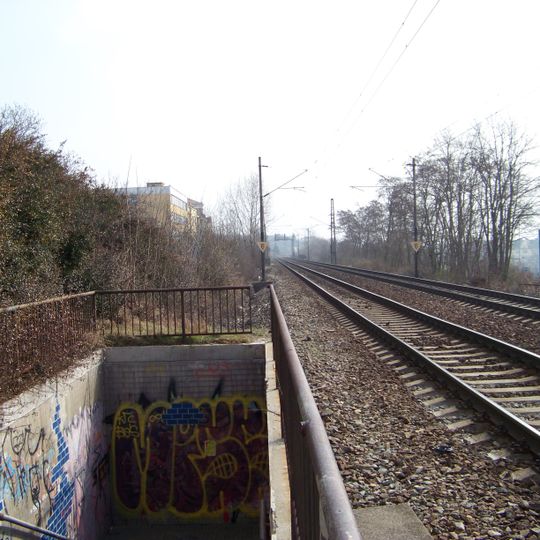 Podchod pod železniční tratí pod Korábskými schody