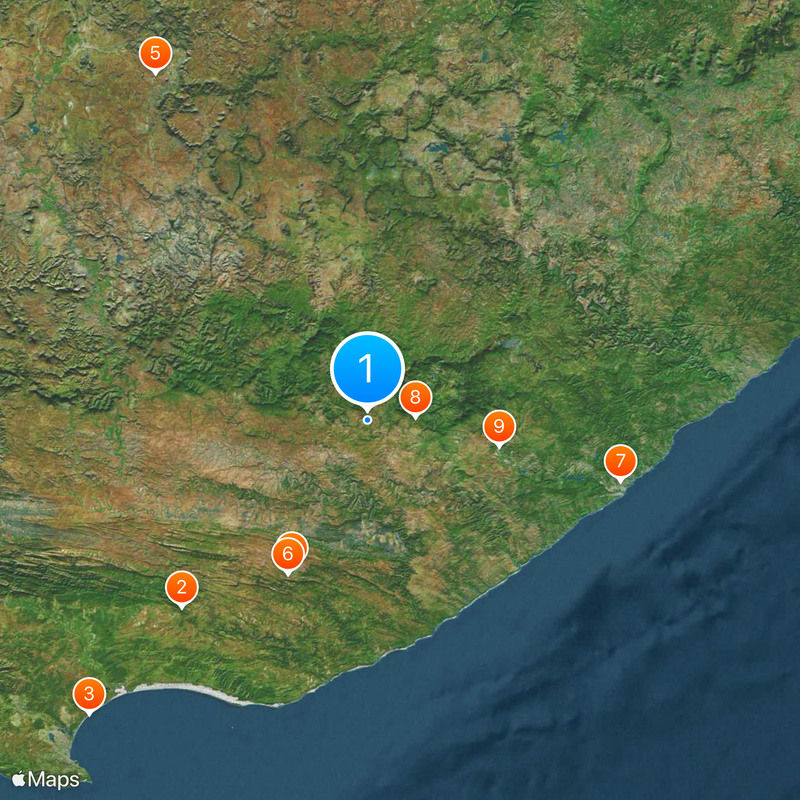 University of Fort Hare Map