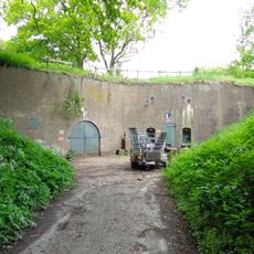Fort Vechten, flankbatterij E en remise L