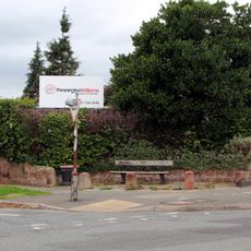 Wall to grounds of Stanhope House