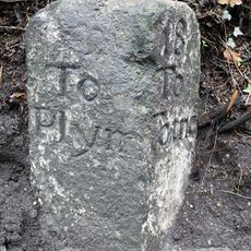 Milestone, 300m E of the point where Penny's Lane joins the main, close to bend