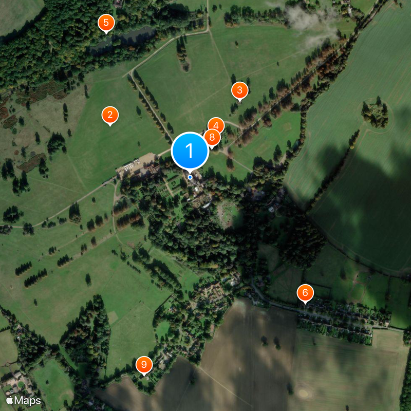 Knebworth House Mapa