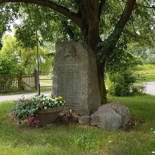 Denkmal für die Gefallenen des 1. Weltkrieges Dorfstraße -