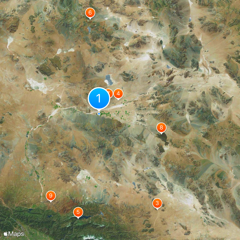 Solar Energy Generating Systems Map