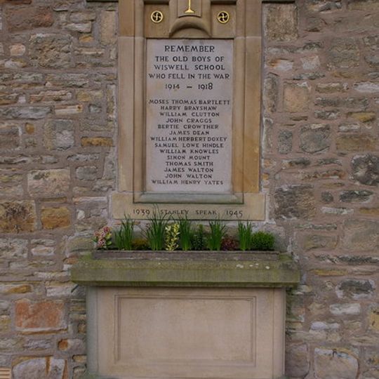 Wiswell School War Memorial
