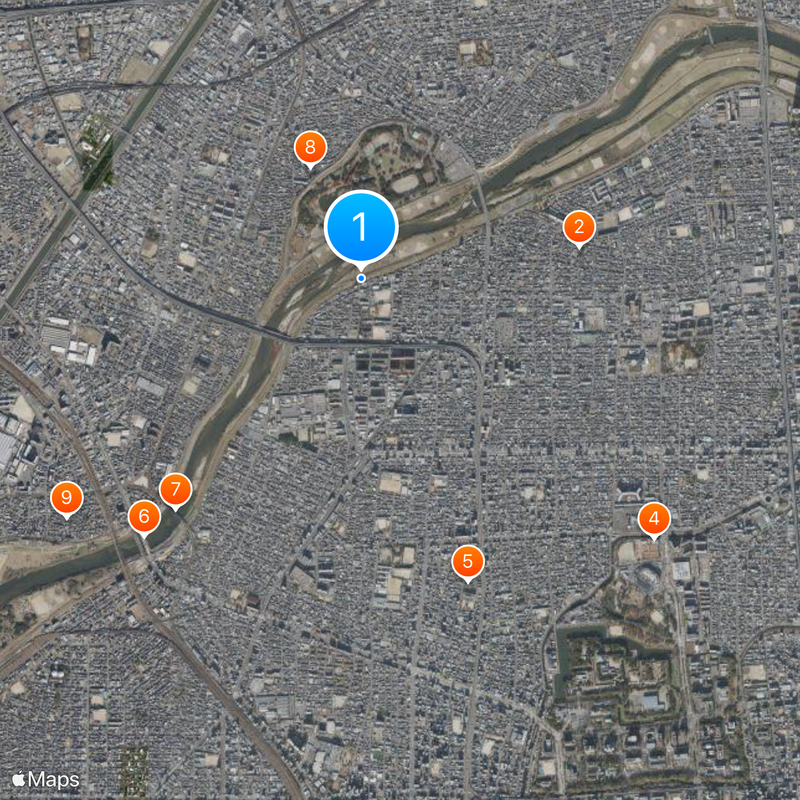 Aichi Prefectural Police Mapa