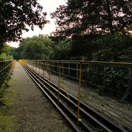 Narrow gauge railway bridge in Koronowo