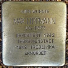 Stolperstein en memoria de Max Lippmann