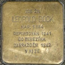 Stolperstein dedicated to Leopold Bock