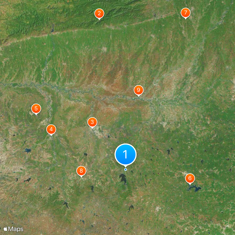 Distretto di Akola Mappa