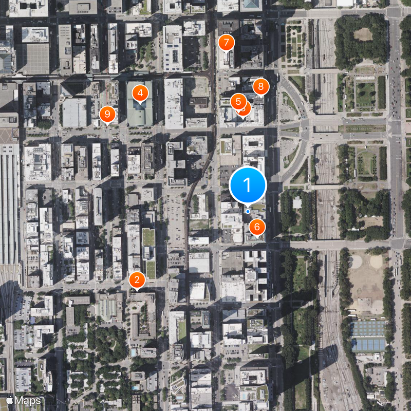 Columbia College Chicago Map